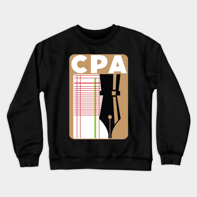 CPA Accounting tax season numbers Crewneck Sweatshirt by Caskara